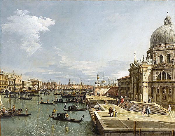 《大运河入口与安康圣母圣殿》卡纳莱托画作介绍及画作含义/创作背景