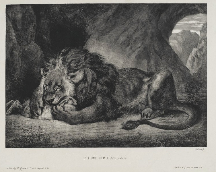 《阿特拉斯之狮》德拉克洛瓦画作介绍及画作含义/创作背景
