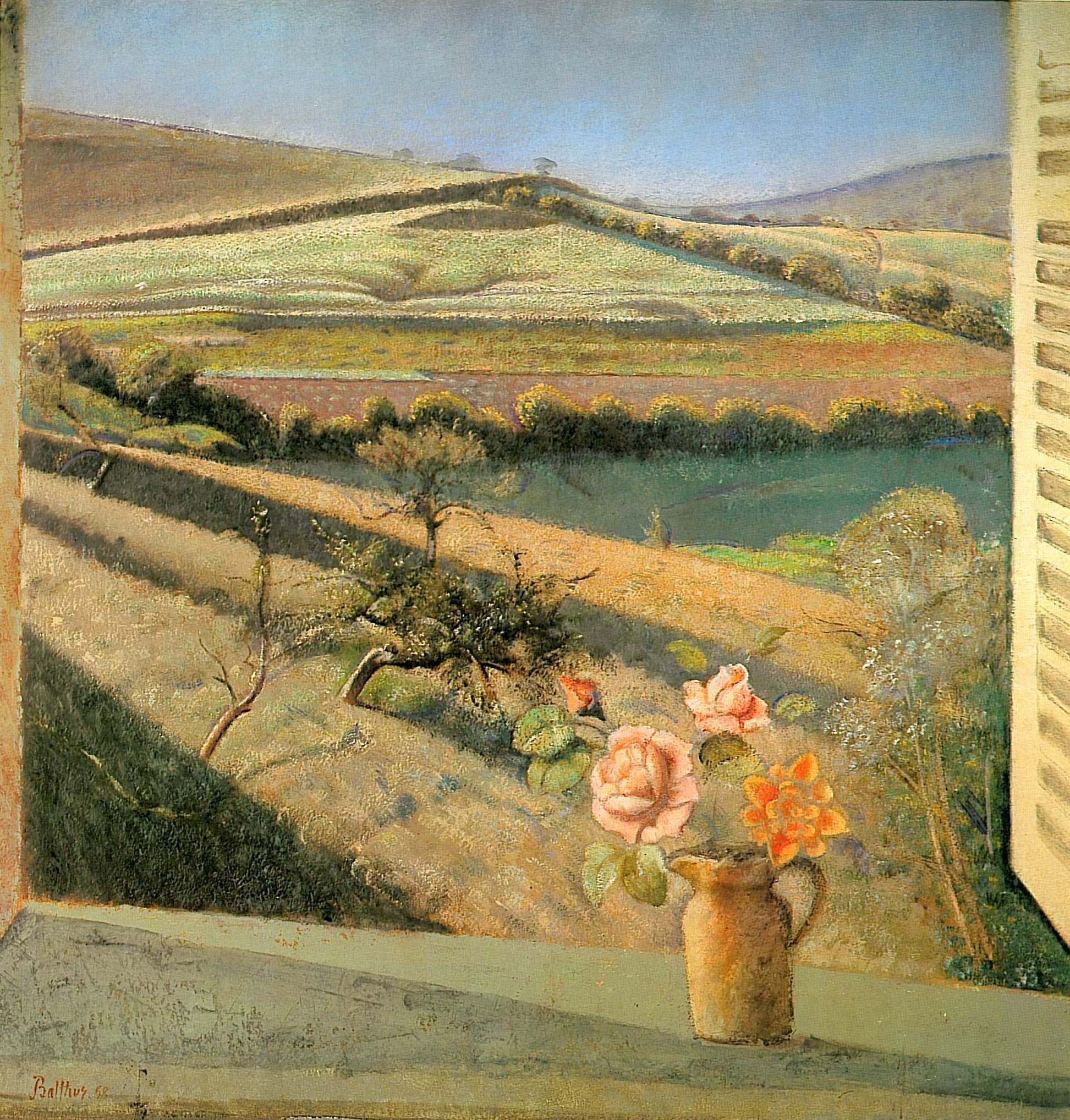 《窗台上的玫瑰》巴尔蒂斯画作介绍及画作含义/创作背景
